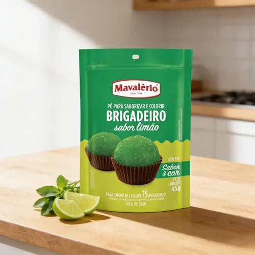Polvo Saborizante y Colorante para Brigadeiro 45g - Limón
