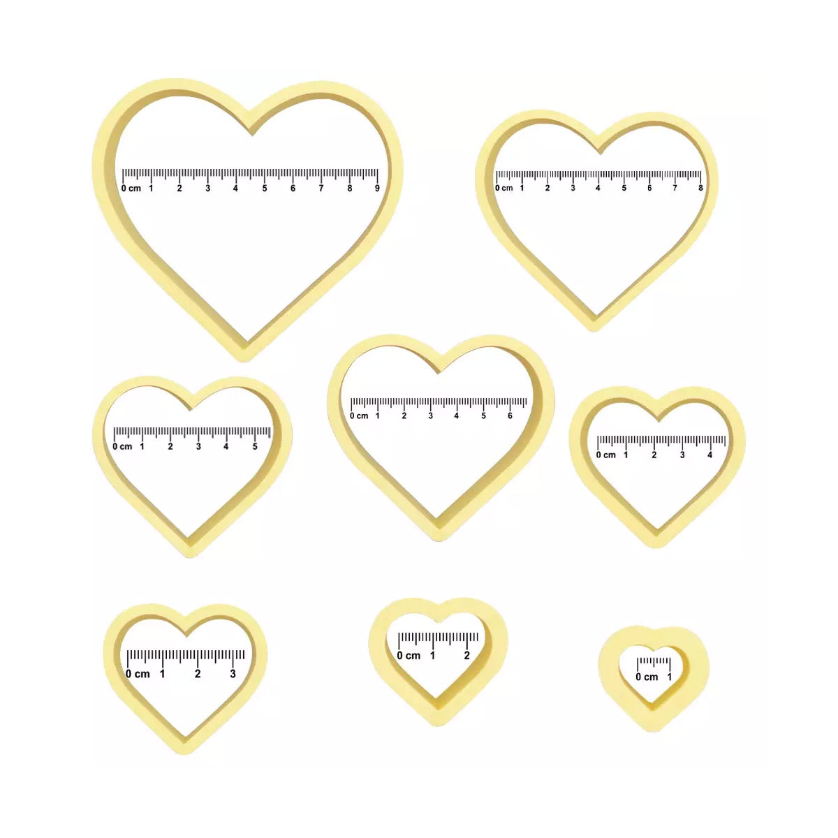 Cortantes Corazones 8un.