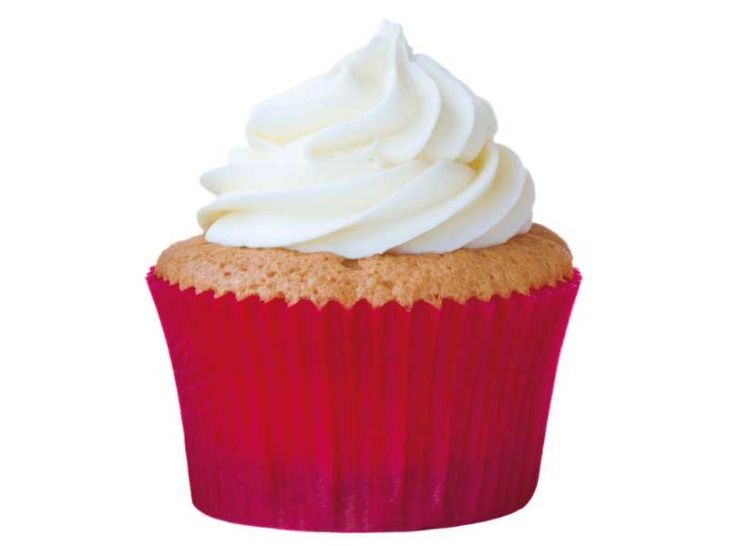 Pirotines Cupcakes 100un. - Rojo