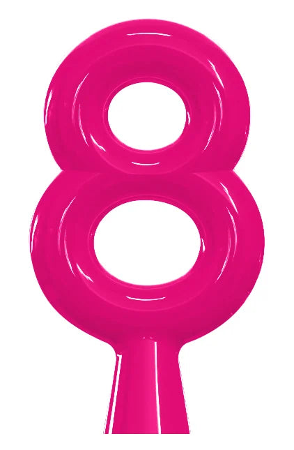 Vela Rosa Neón - N° 8