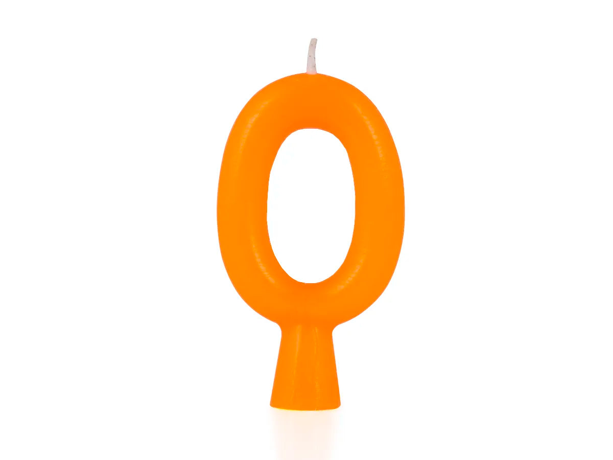 Vela Naranja Neón - N° 0