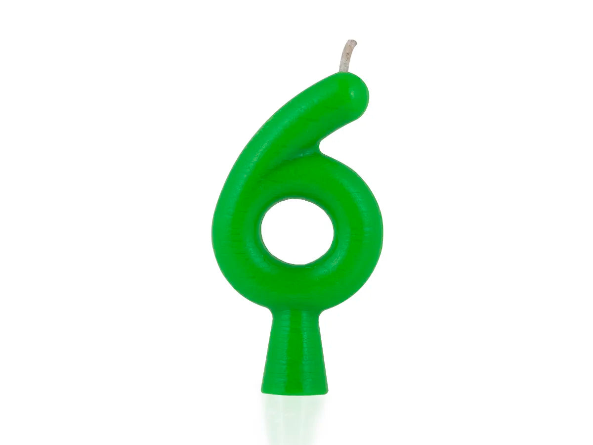 Vela Verde Neón - N° 6