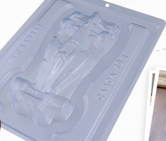 Placa Acetato 3D - Auto de Carrera