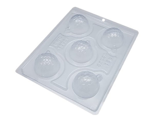 Placa Acetato y Silicona 3D - Esfera Textura Rombos Navidad