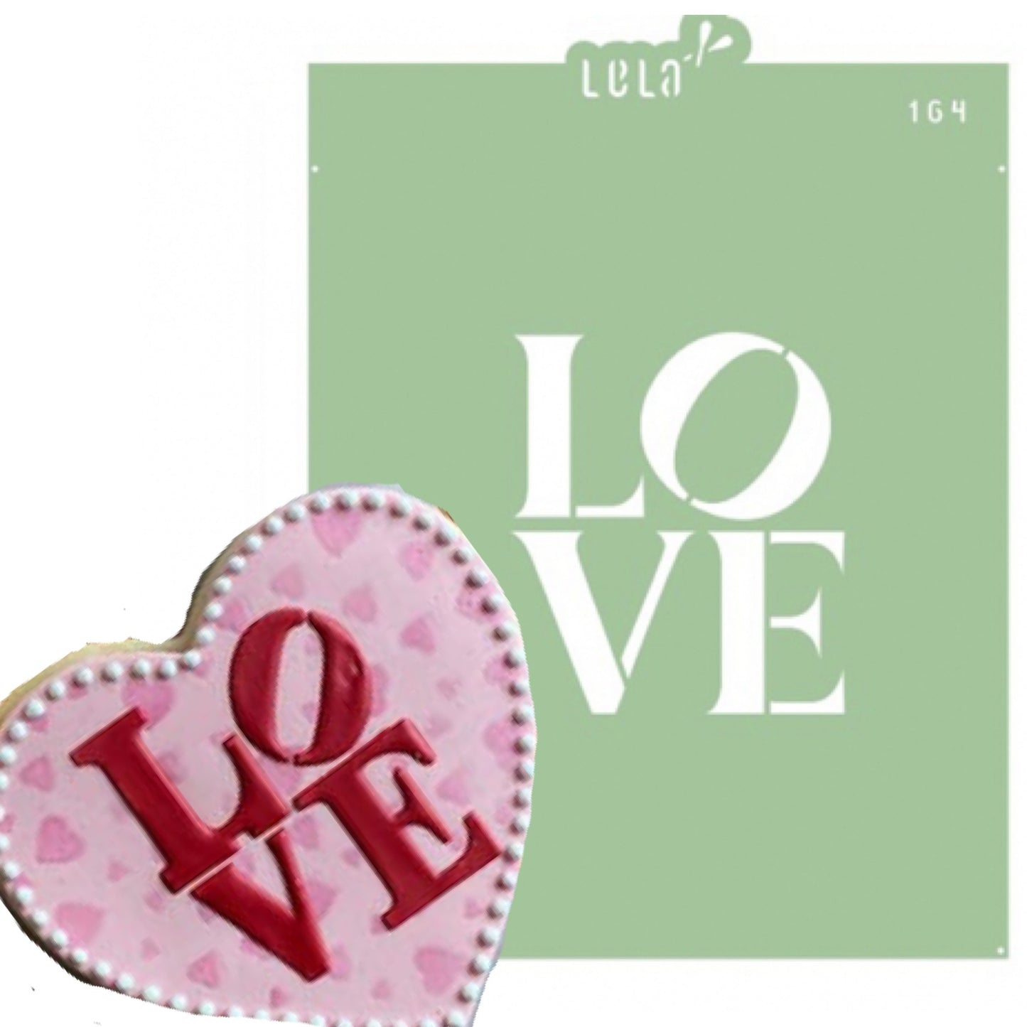 Stencil Decorativo - Love