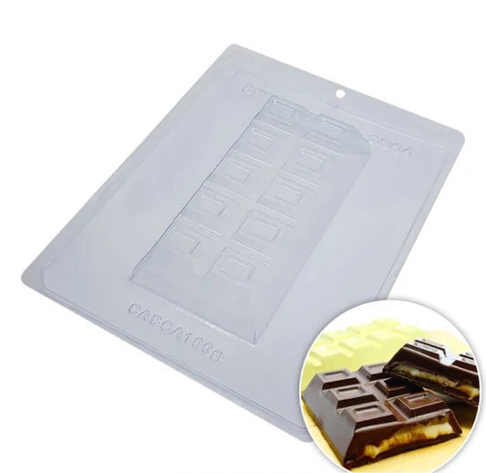 Placa Acetato 3D - Barra de Chocolate Especial