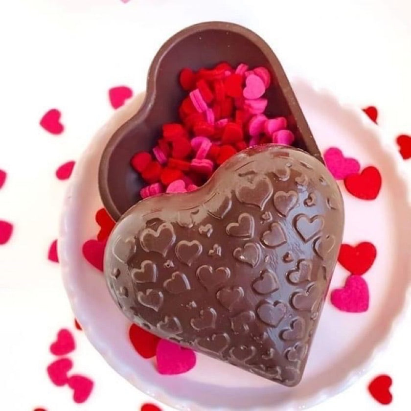 Placa Acetato 3D - Corazón Textura Corazones