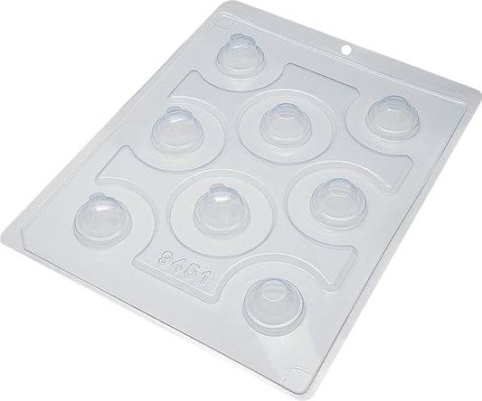 Placa Acetato 3D - Esfera con Corazón 30mm