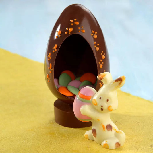 Placa Acetato y Silicona 3D - Madriguera Conejo Pascua 50g