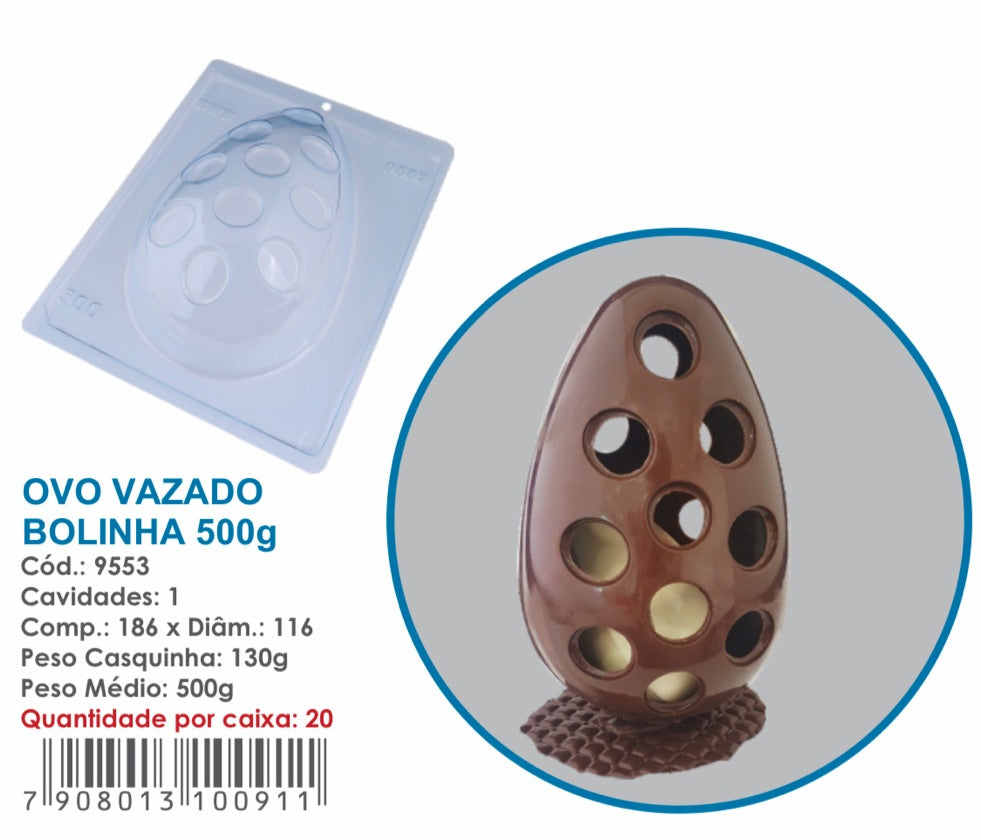 Placa Acetato 3D - Huevo de Pascua calado 500g