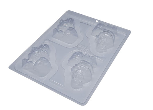 Placa Acetato y Silicona 3D - Papá Noel Especial Navidad