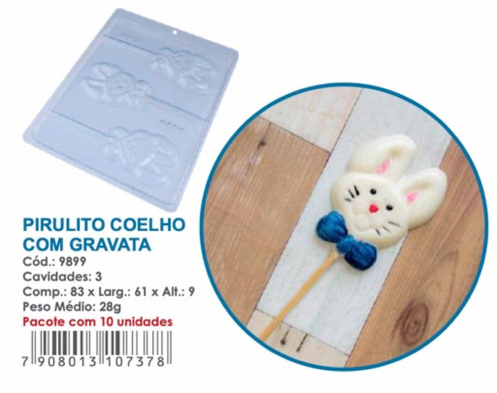 Placa Acetato Simple - Paleta Conejo