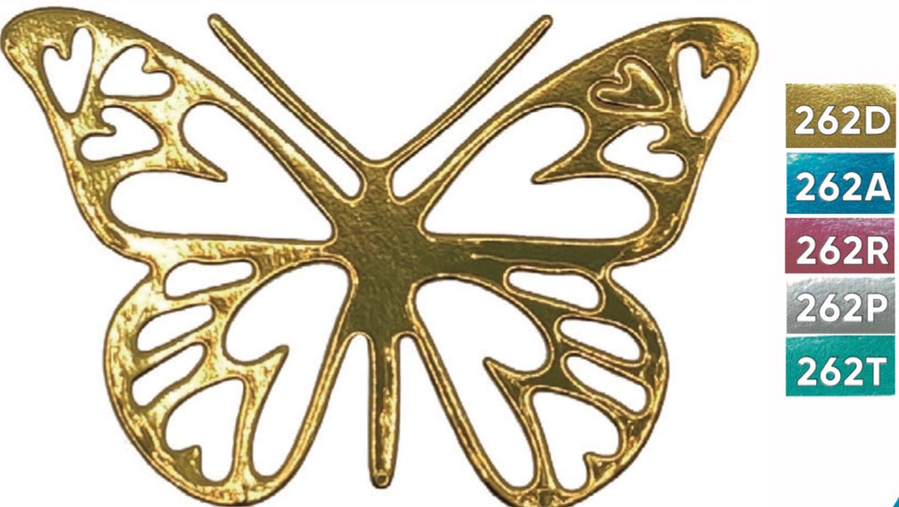 Mariposas Papel Dorado Laminado 5,3cm