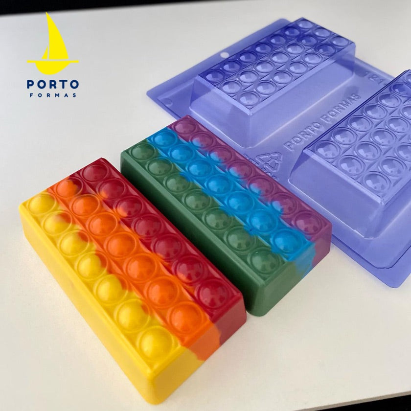 Placa Acetato 3D - Barra Pop It Fidget