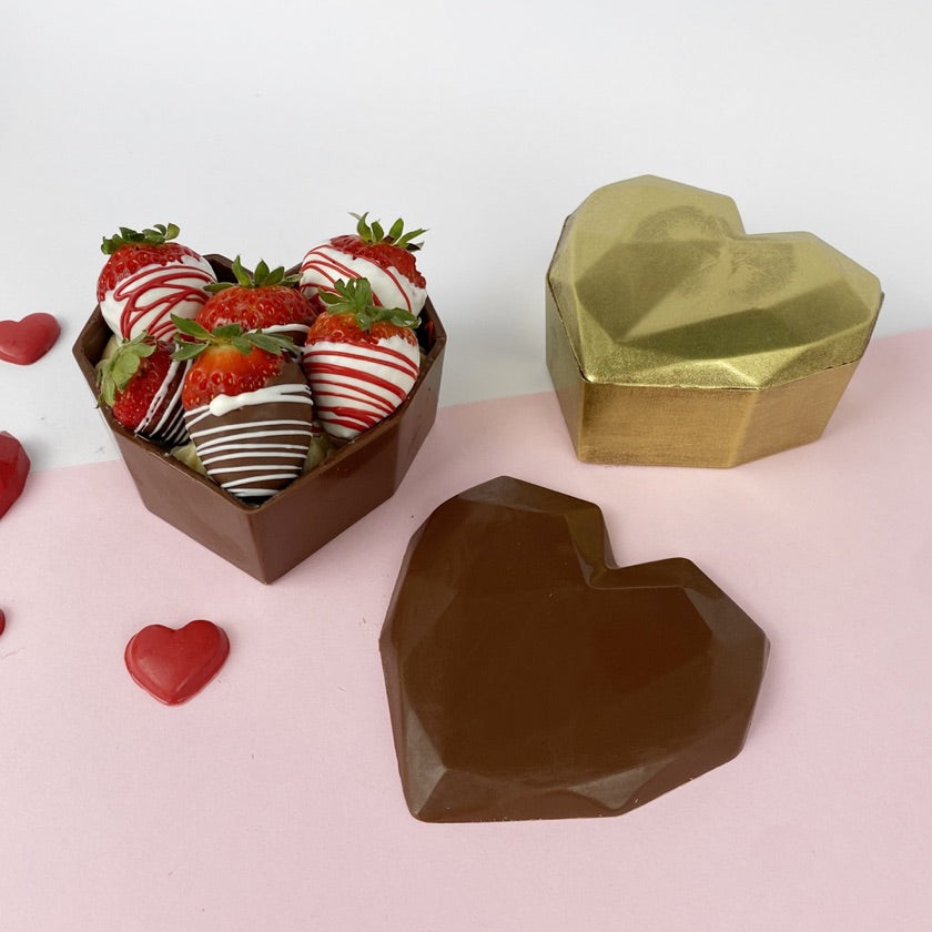 Placa Acetato 3D - Porta Joyas Corazón Lapidado