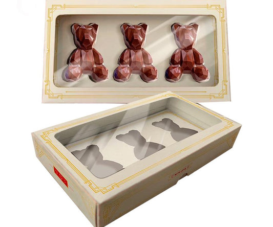 Caja Oso geométrico baby