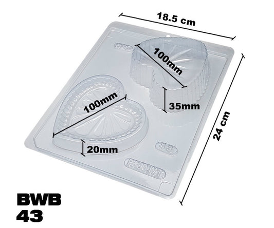 Placa Acetato 3D - Porta Joyas Corazón