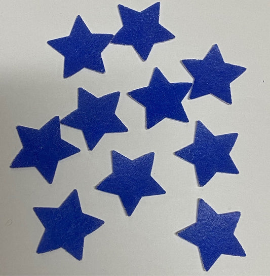 Apliques en papel de arroz Estrellas - Azul