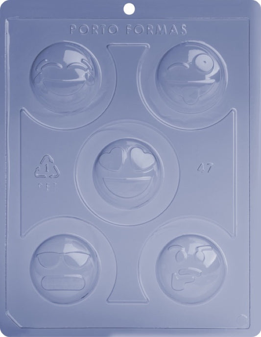 Placa Acetato y Silicona 3D - Emojis