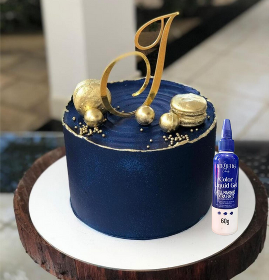 Colorante Liquid Gel Iceberg Chef 60g - Azul Marino Extra Fuerte