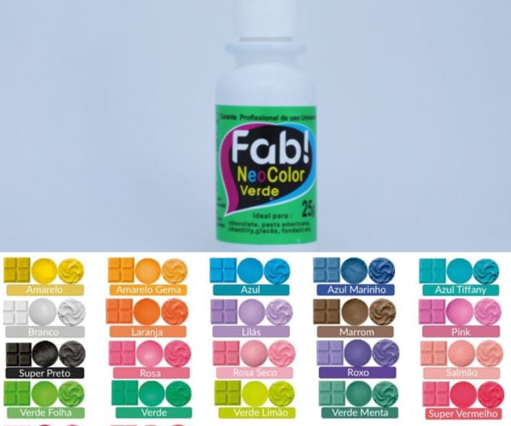 Colorante en gel Neocolor Fab Liposoluble para chocolate VERDE 25.
