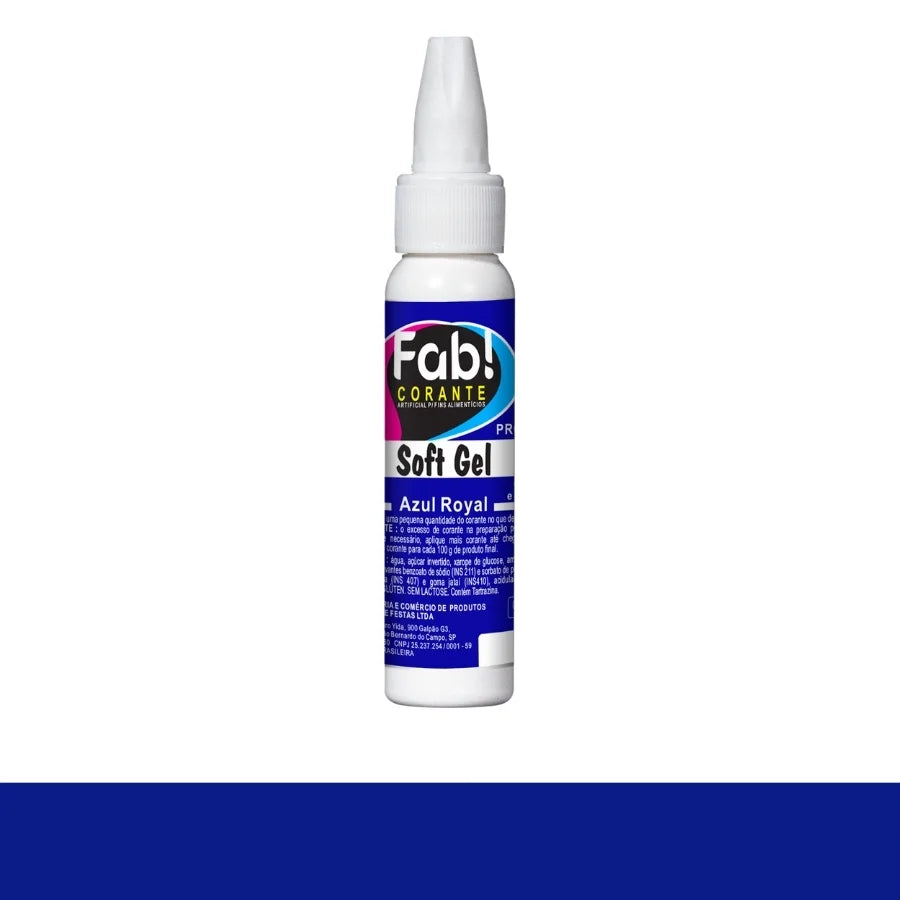 Colorante Fab Soft Gel 25g - Azul Rey