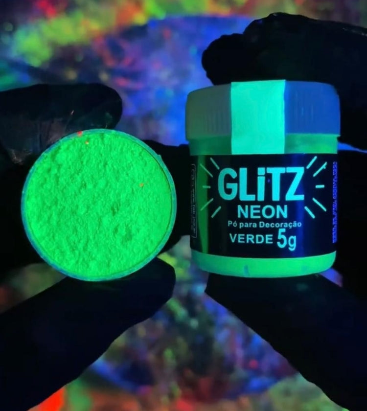 Polvo Fab Glitz 5g - Verde Neón