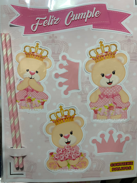 Toppers Torta - Osita Reina