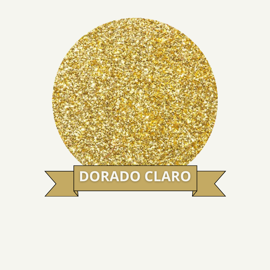 Glitter Brillantina 8g - Dorado Claro