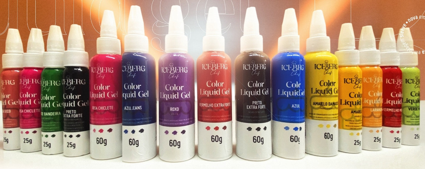 Colorante Liquid Gel Iceberg Chef 25g - Rojo Extra Fuerte