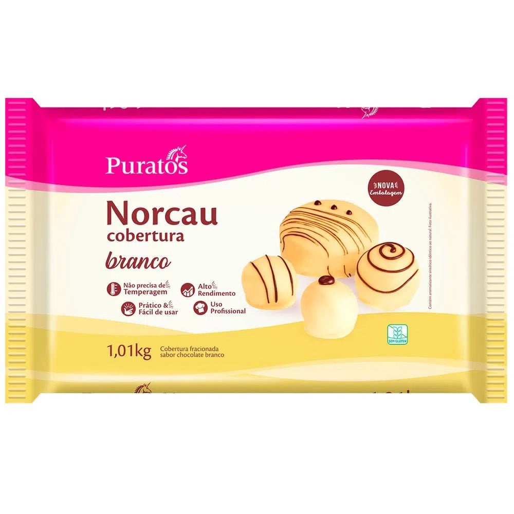 Chocolate en barra Norcau Premium Blanco 1Kg