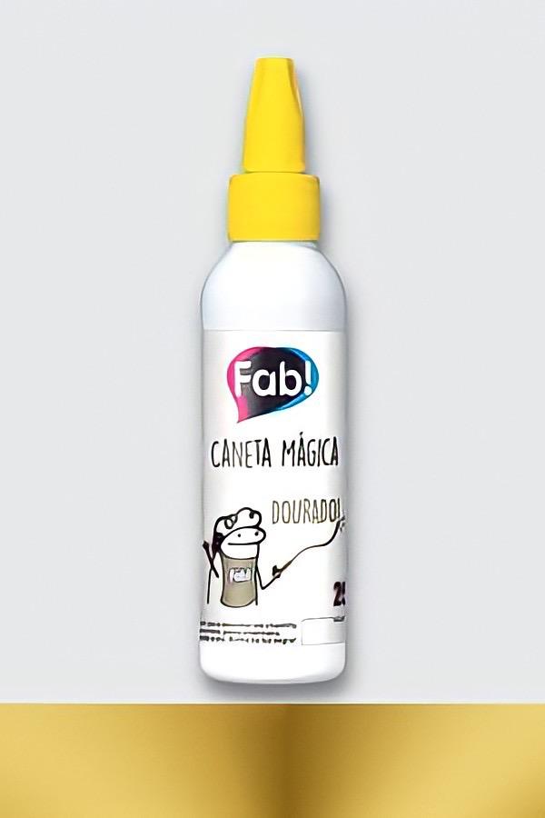 Lápiz Mágico Metalizado Fab. Marcador Comestible 60g - Dorado