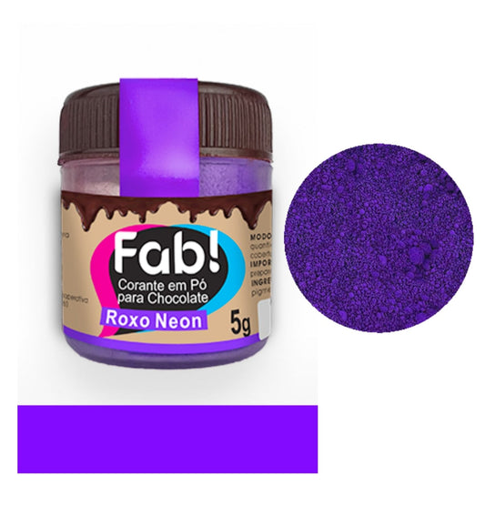 Colorante en Polvo Fab Liposoluble para chocolate 5g - Violeta Neón