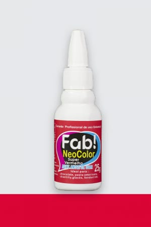 Colorante en gel Neocolor Fab Liposoluble para chocolate 25g - Super Rojo