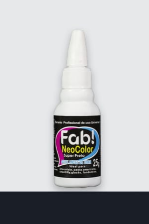 Colorante en Gel Neocolor Fab Liposoluble para chocolate SUPER NEGRO 25g