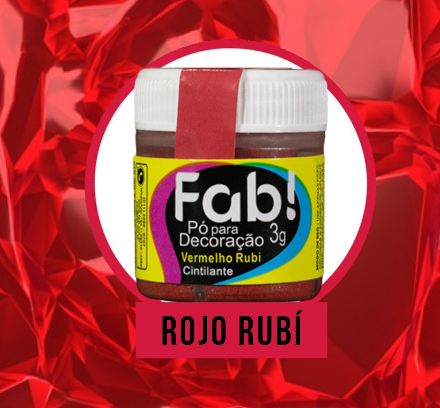 Polvo Matizador Fab 3g - Rojo Rubí