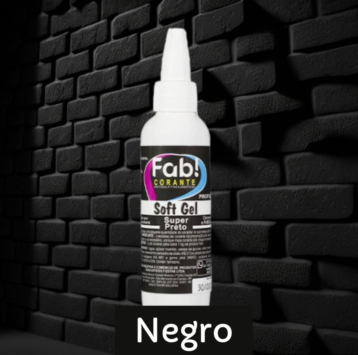 Colorante Fab Soft Gel 25g - Súper Negro