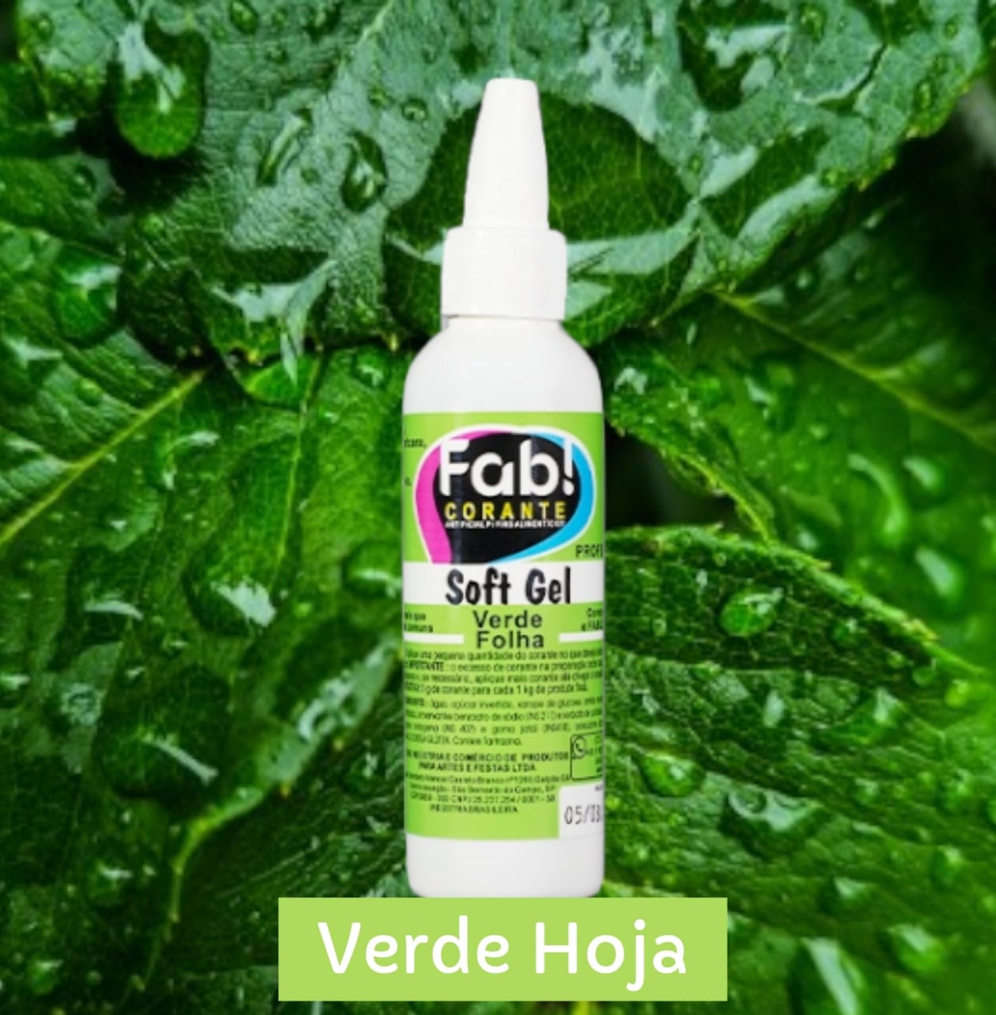 Colorante Fab Soft Gel 25g - Verde Hoja