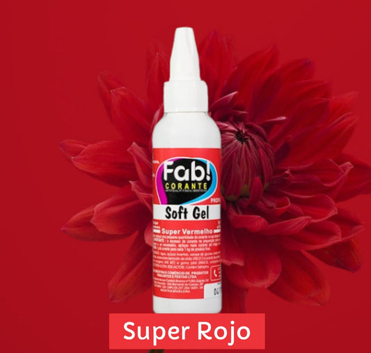 Colorante Fab Soft Gel 25g - Súper Rojo