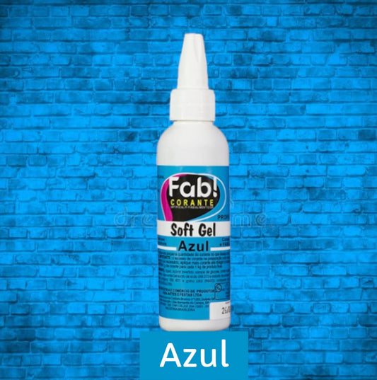 Colorante Fab Soft Gel 25g - Azul