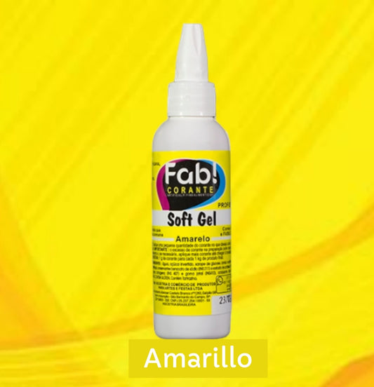 Colorante Fab Soft Gel 25g - Amarillo