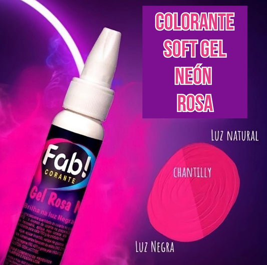 Colorante Soft Gel Fab 25g - Rosa Neón