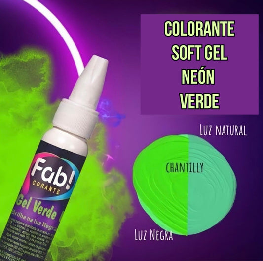 Colorante Soft Gel Fab 25g - Verde Neón