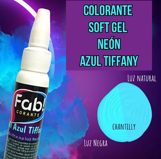 Colorante Soft Gel Fab 25g - Azul Tiffany Neón