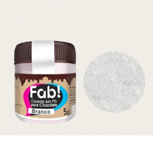 Colorante en Polvo Fab Liposoluble para chocolate 5g - Blanco