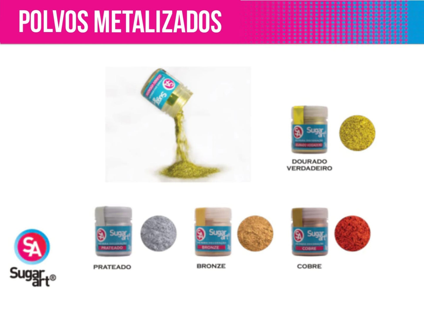 Polvo Matizador Sugar Art 3g - Índigo Blue