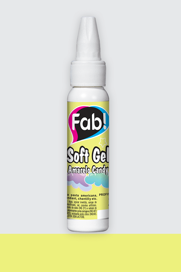 Colorante Fab Soft Gel 25g - Amarillo Candy