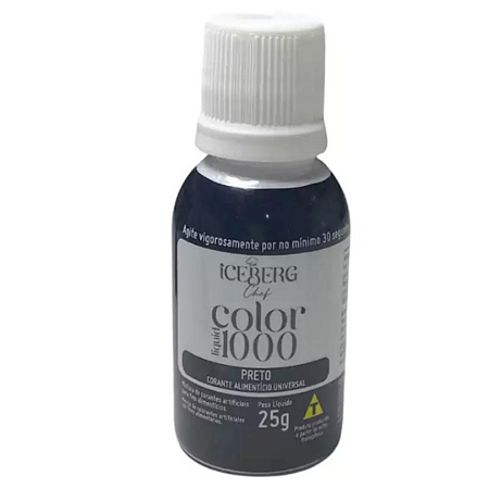 Colorante Liquid 1000 25g - Negro