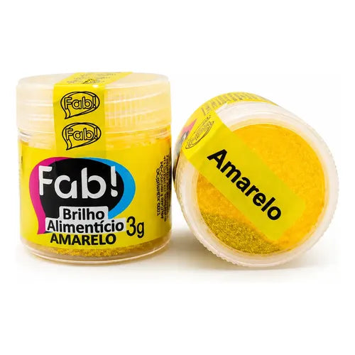 Polvo de Brillantina Fab 3g - Amarillo/ Dorado