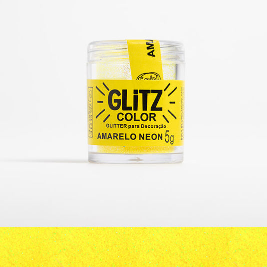 Glitter Brillantina Fab 5g - Amarillo Neón